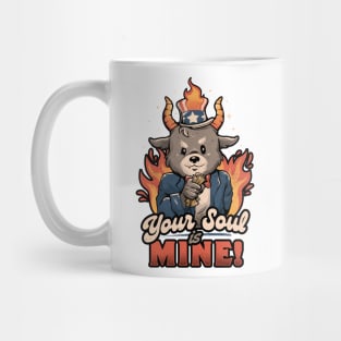 Your Soul is Mine - Funny Evil Cute Baphomet Goth Gift Mug